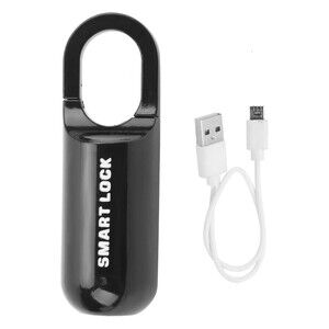 Fingerprint Lock Thumbprint Padlock for Doors,Cabinets,Backpacks,USB Rechargable